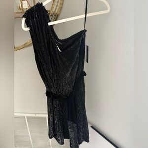 Retrofete Ella Sparkle Mini Dress size L